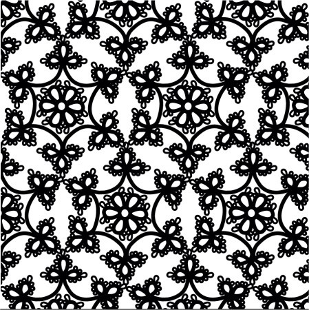 Estampa inspirada na renda Frivolitè